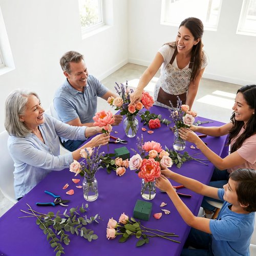 Heneger 8 Pack Purple Tablecloth 60 x 102 Inch for 6 Foot Rectangle Tables, Wrinkle Resistant Purple Rectangular Table Cloth Washable Polyester Fabric for Holiday Buffet Wedding Party Banquet