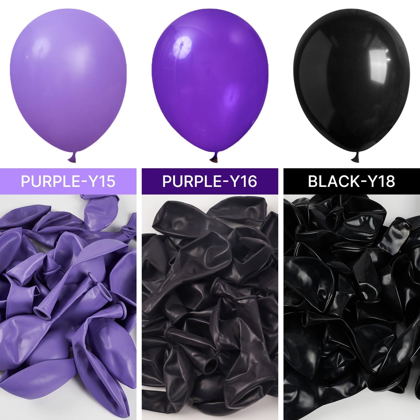 PartyWoo Dark Purple Balloons 140pcs Different Sizes of 18 12 10 5 Inch Royal Purple Latex Balloon Arch Kit for Birthday Baby Shower Graduation Anniversary Bachelorette Party Decorations Purple-Y16