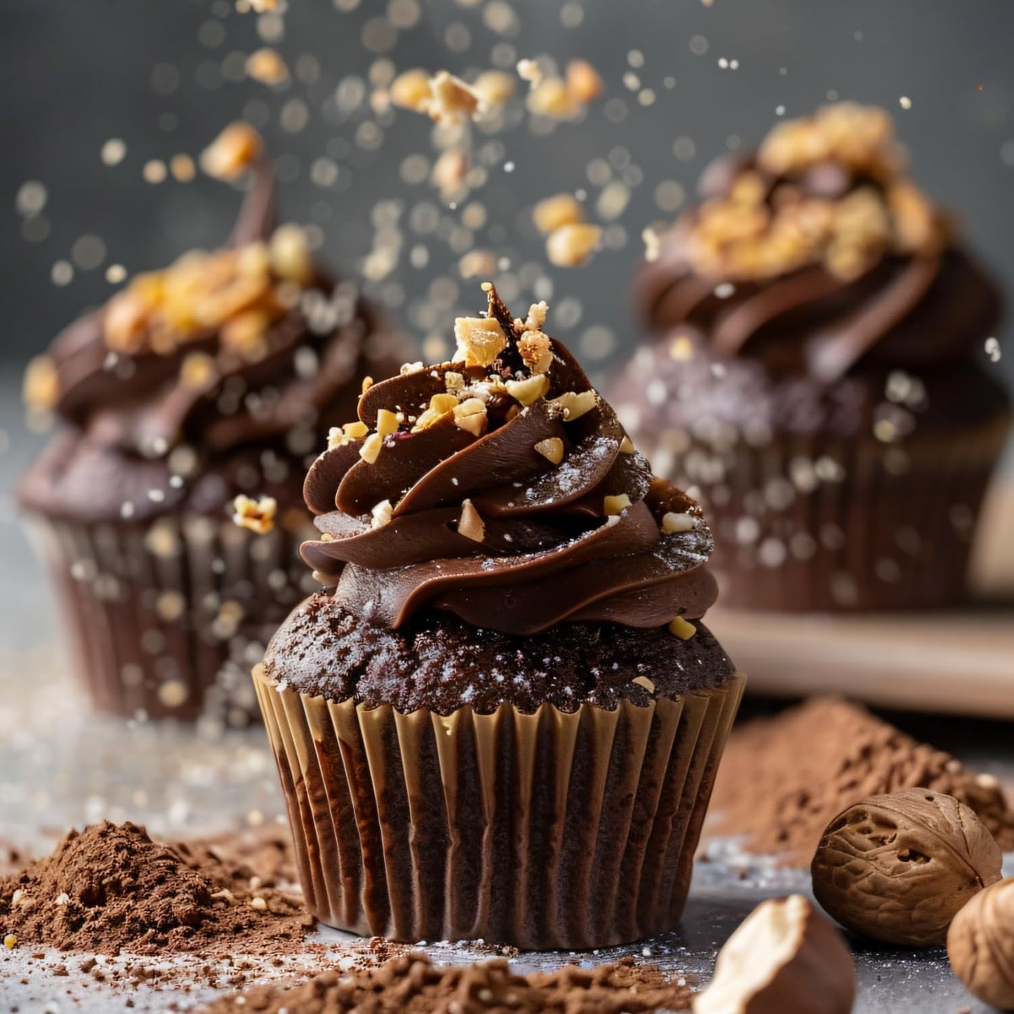 Prefer Green Non-stick 500 Count Mini Cupcake Liners for Baking, Natural, Food-grade Cupcake Wrapper, Greaseproof Parchment Muffin Liners,Baking Cups for Cupcakes, Muffins, Nuts