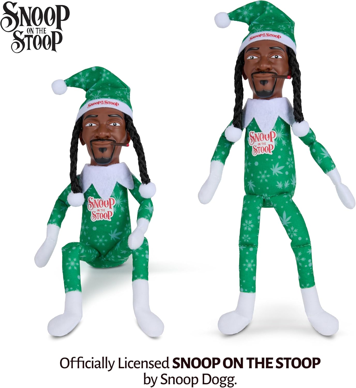 Snoop Dogg Christmas Shelf Décor - 12” Snoop on The Stoop Figurine for Festive Home Styling