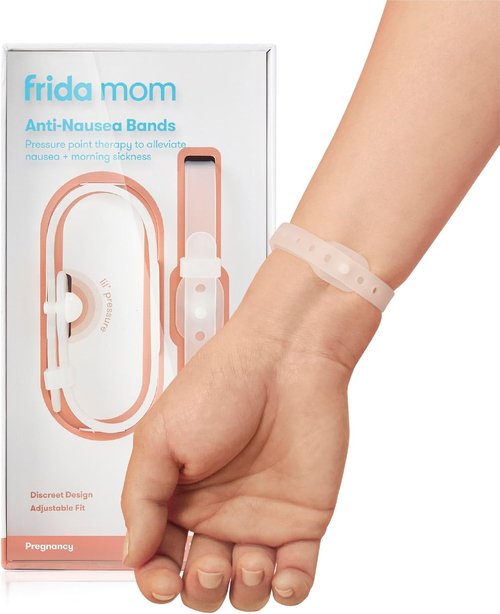 Frida Mom Nausea Bands - Morning Sickness Relief with Pressure Point Therapy | Includes 2 Bands & Case