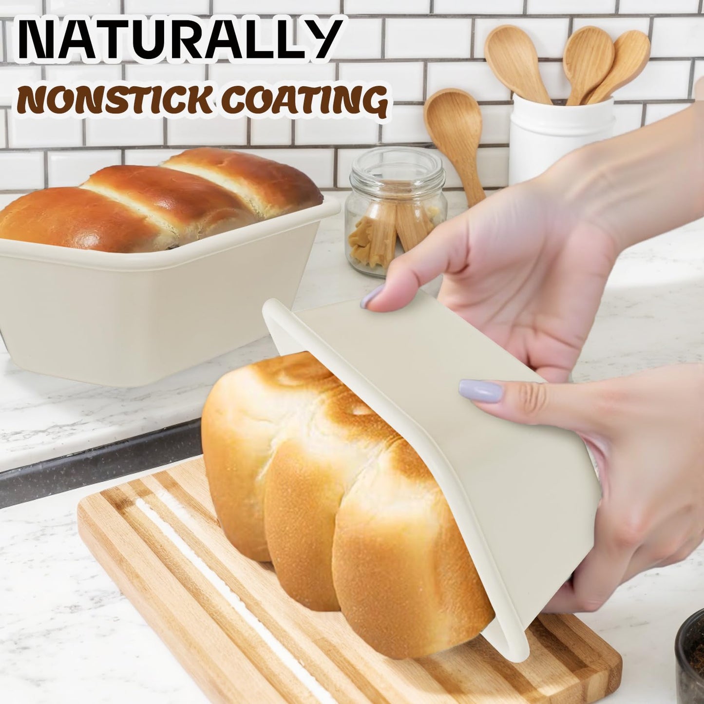 Baking Pans Set, Nonstick Bakeware Sets, Oven Pans for Cooking, AIVIKI 6 Pieces Baking Set Including Cookie Sheet, Deep Roaster Pan, Square Pan, Loaf Pan, Muffin Pan, Carbon Steel Baking Set