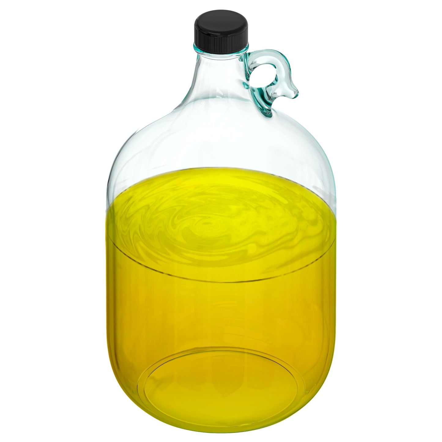 Skywin 1 Gallon Glass Jar with Lid, Clear Glass Gallon Jug for Brewing, Fermentation, Beverage Storage & Bulk Liquids, Airtight 38mm Screw Cap, Food Safe, Reusable Glass Jug with Carry Handle