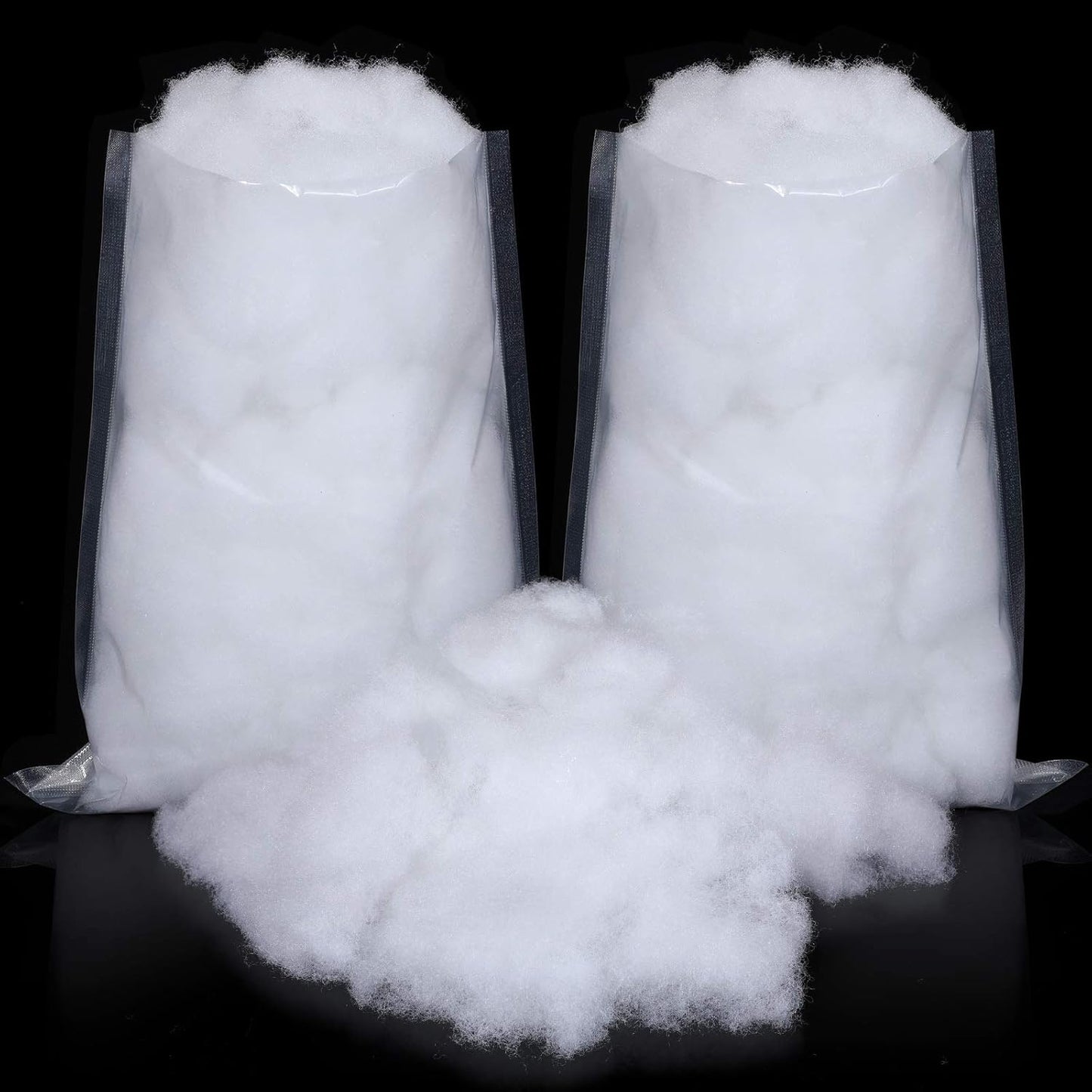 Sumind Winter Fake Snow Decoration - Fluffy Artificial Cotton Fiber for Christmas Crafts | 2 Bags (White)