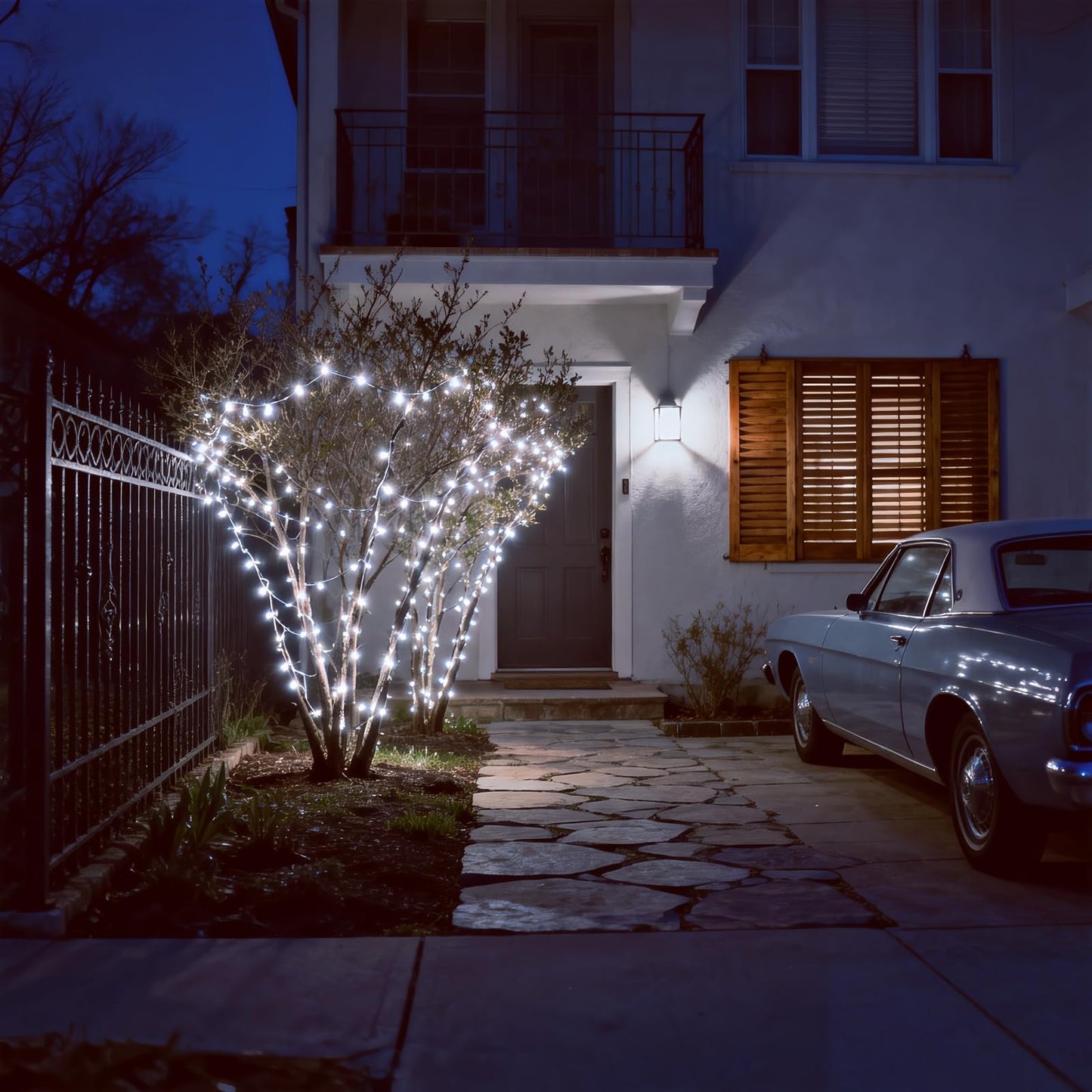 JinBest 100 LED White Christmas Lights, UL Certified and Commercial Grade White Wire String Lights 35 FT, for Indoor and Outdoor Party, Patio, Trees.