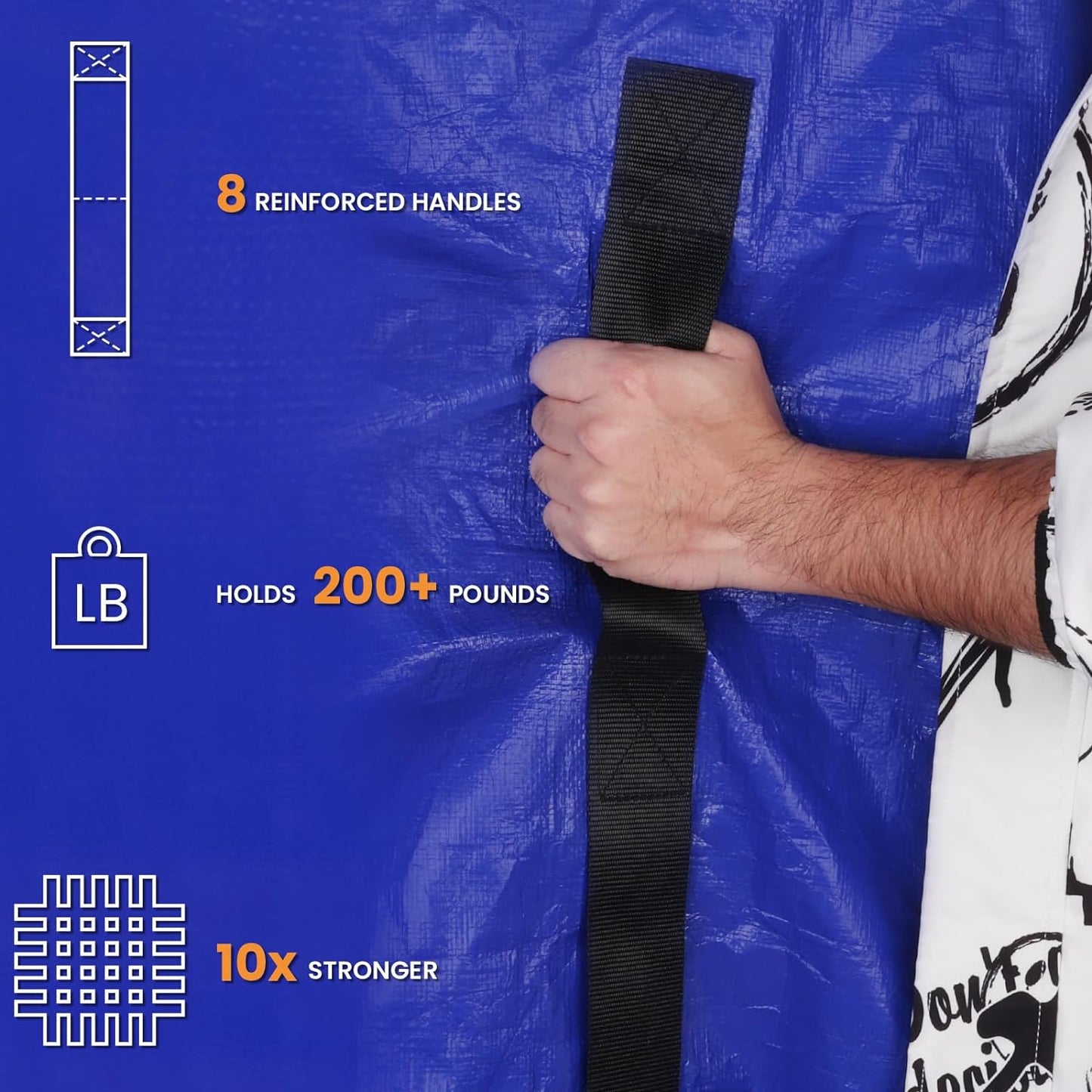 SaveAMatt Queen Mattress Bags for Moving - Extra Thick, Durable & Waterproof Protector (82"x63"x15")