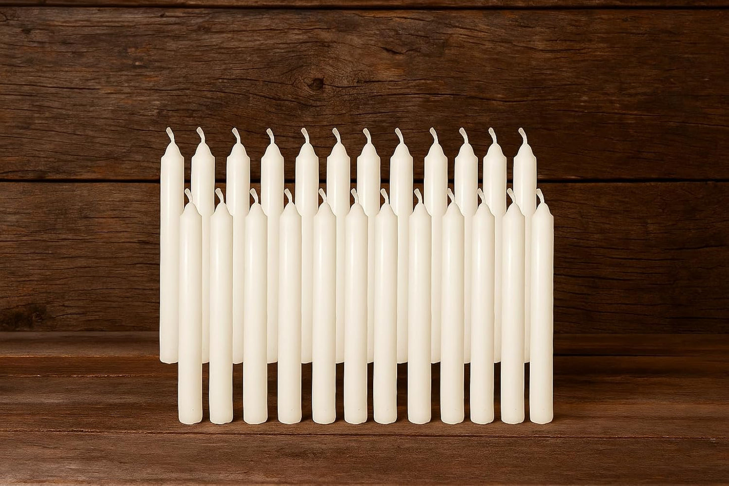 Skiennix 20 Pcs White Chime Candles - 4” x 0.5” Mini Taper Candles for Holiday Decor & Rituals