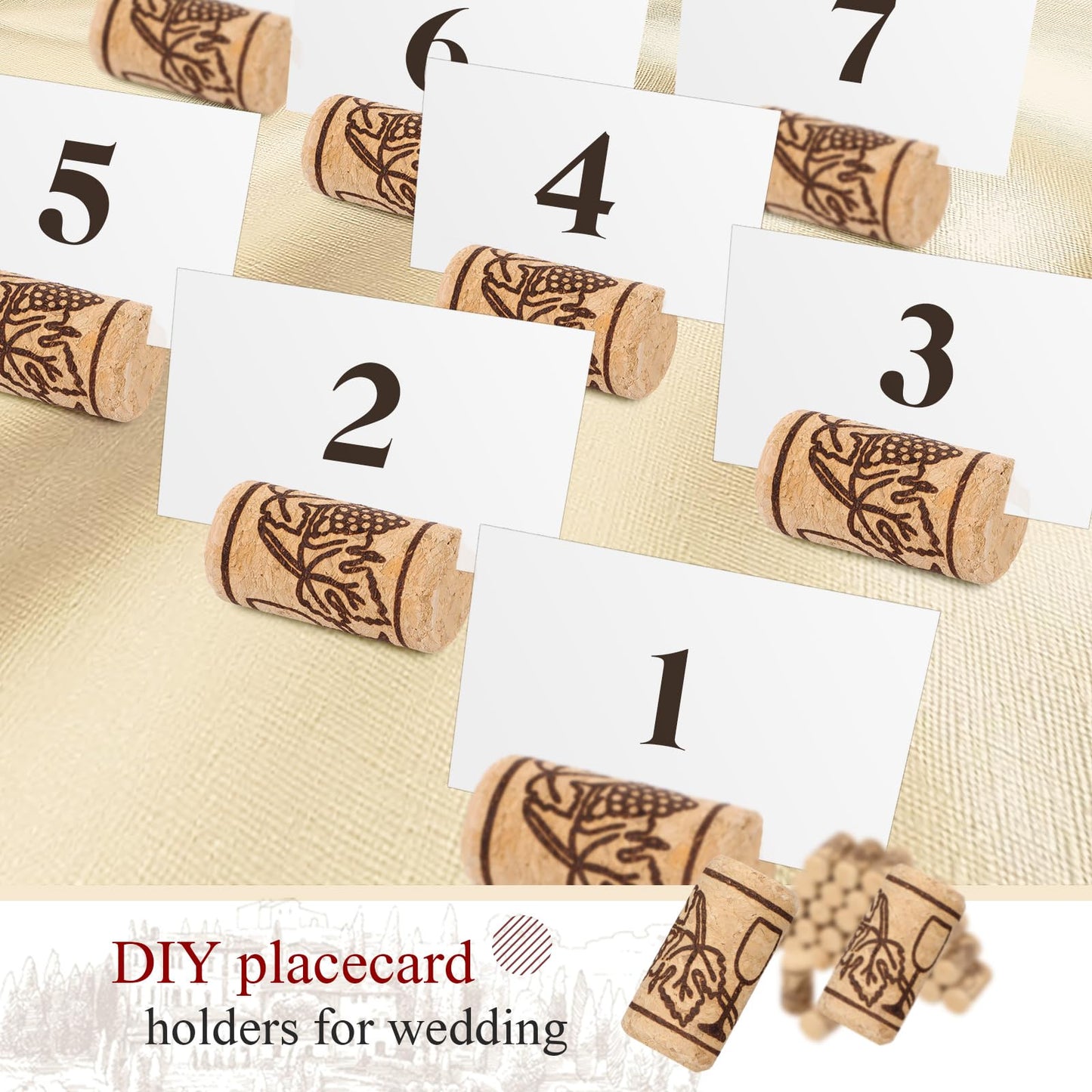 Qunclay 300 Pcs Natural Wood Wine Corks, Cork Stoppers for Wine Bottles, DIY Craft Projects, Homemade Bottling Leak-Resistant Bottle Closures (0.87" X 1.73",Straight)