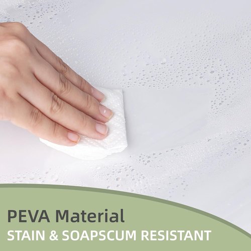 Heavy Duty Shower Curtain by [Brand Name] - Waterproof Clear PEVA Liner with 12 Rust-Proof Grommets | 72x72 Inch