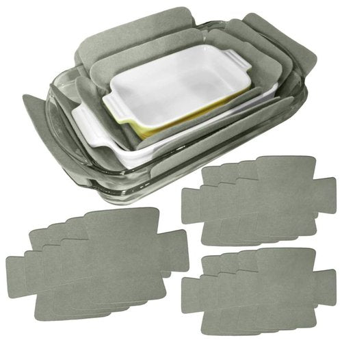 Evelots Bakeware/Cookware Scratch Protectors-Pots/Pan/Dish Dividers-Set of 12 - Two Large Sizes-Extra Thick Felt - Prevent Chips and Cracks When Stacking