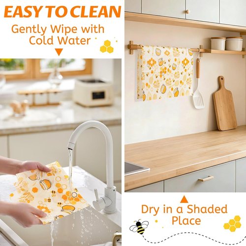 Beeswax Wraps - Eco-Friendly Reusable Bread Bag & Sandwich Wrap | Organic Sustainable Food Storage