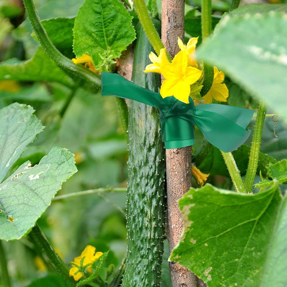 Prudiut 300Ft Plant Tape - 1/2" Sturdy Stretch Garden Ribbon for Indoor/Outdoor Plant Support
