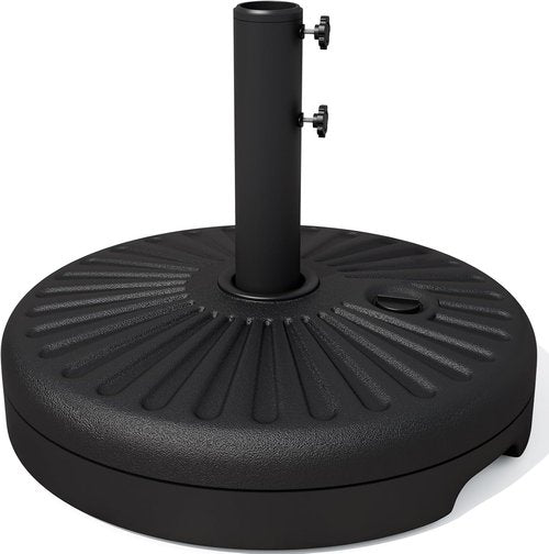 JEAREY Patio Umbrella Stand - 81.5lb Max Capacity Heavy Duty Water-Filled Base | Black