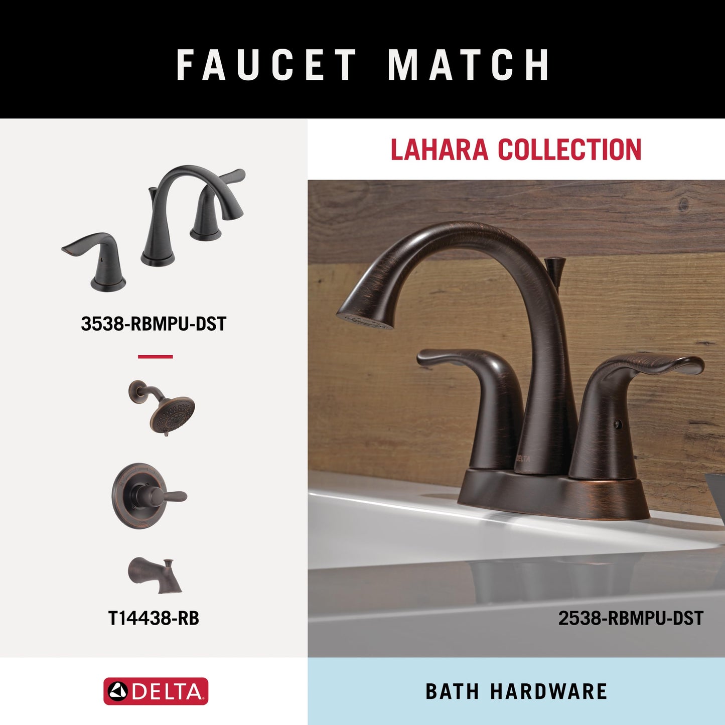 Delta Faucet 73824-RB Lahara Towel Bar, 24", SpotShield Venetian Bronze