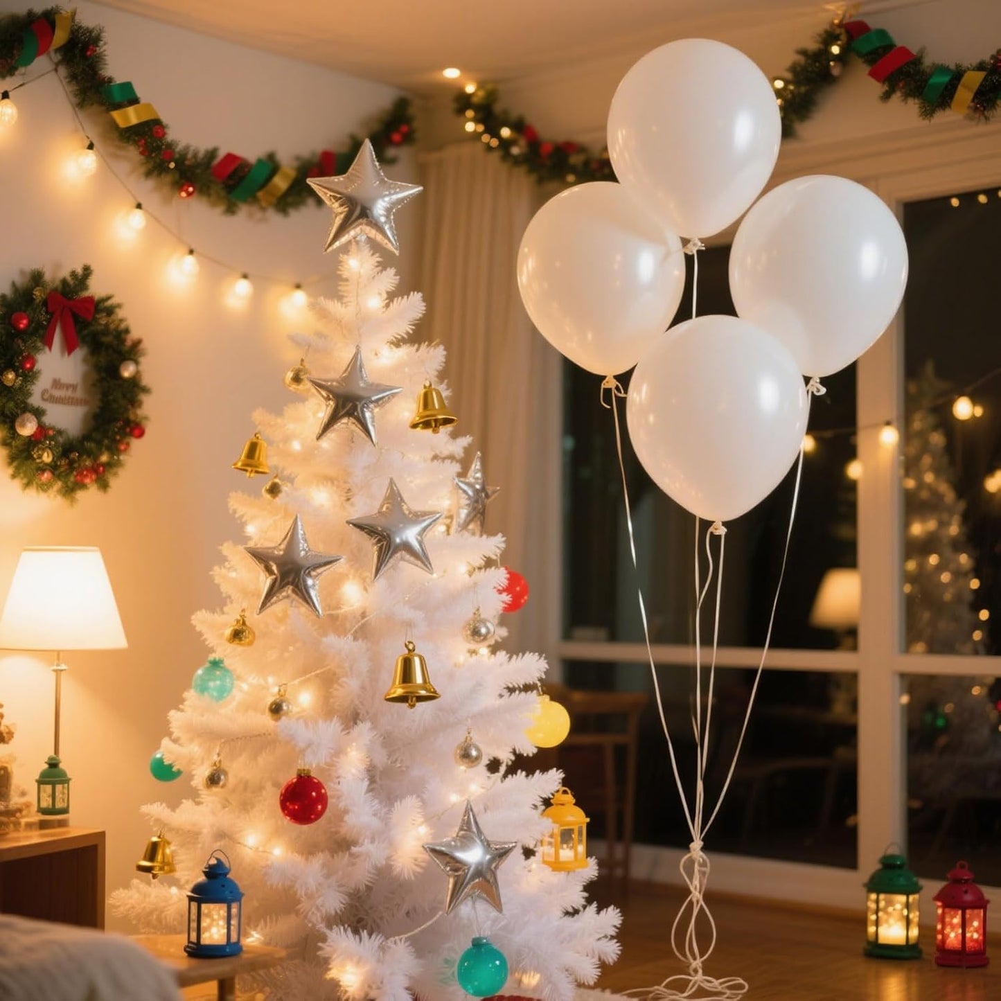 Pearl White Balloons by [Brand Name] - 100pcs Latex Party Balloons for Weddings, Graduations & Celebrations