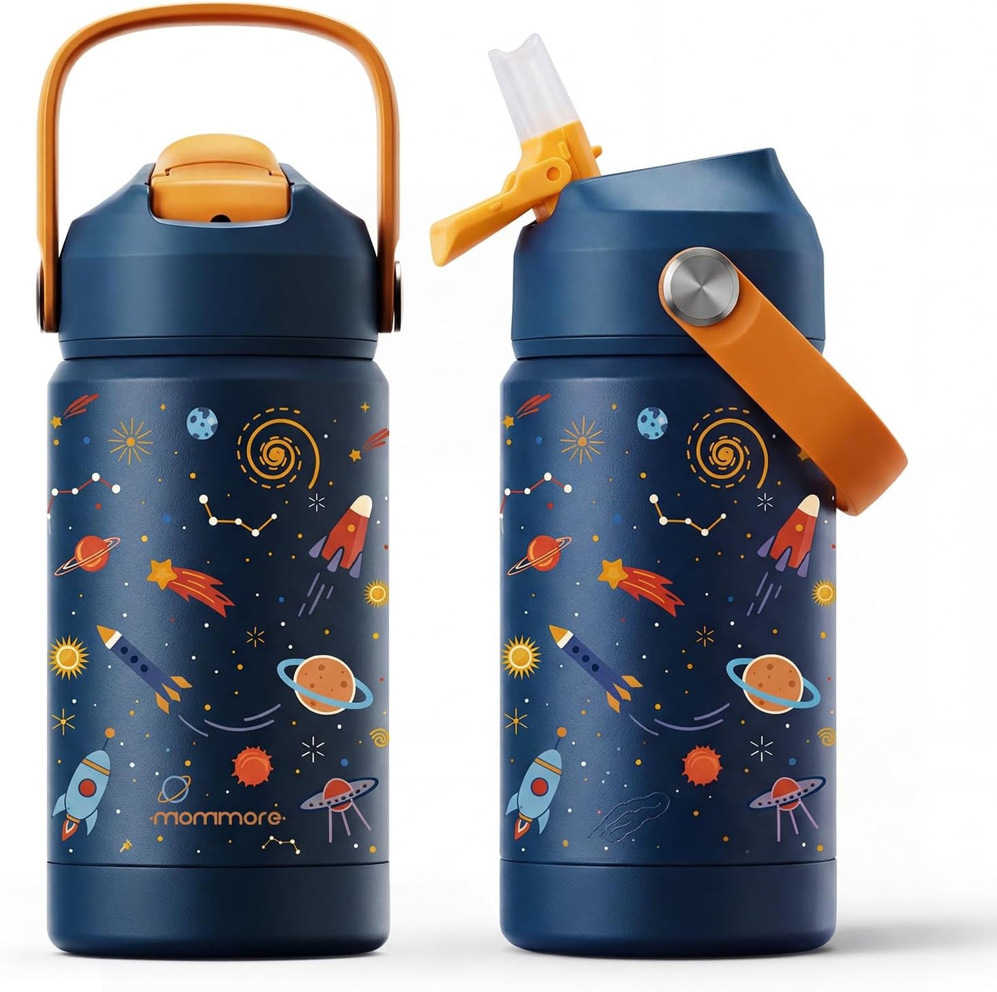 Mommore Kids Water Bottle - 12 oz Insulated Stainless Steel, Leakproof & BPA-Free for School & Outdoor Activities