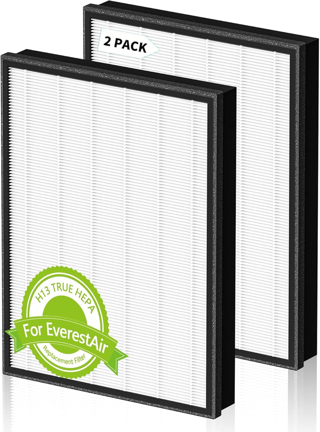 2 Pack Replacement Filter for Levoit EverestAir Air Purifier, H13 True HEPA 3-in-1 Filter, High Efficiency with Activated Carbon Filter