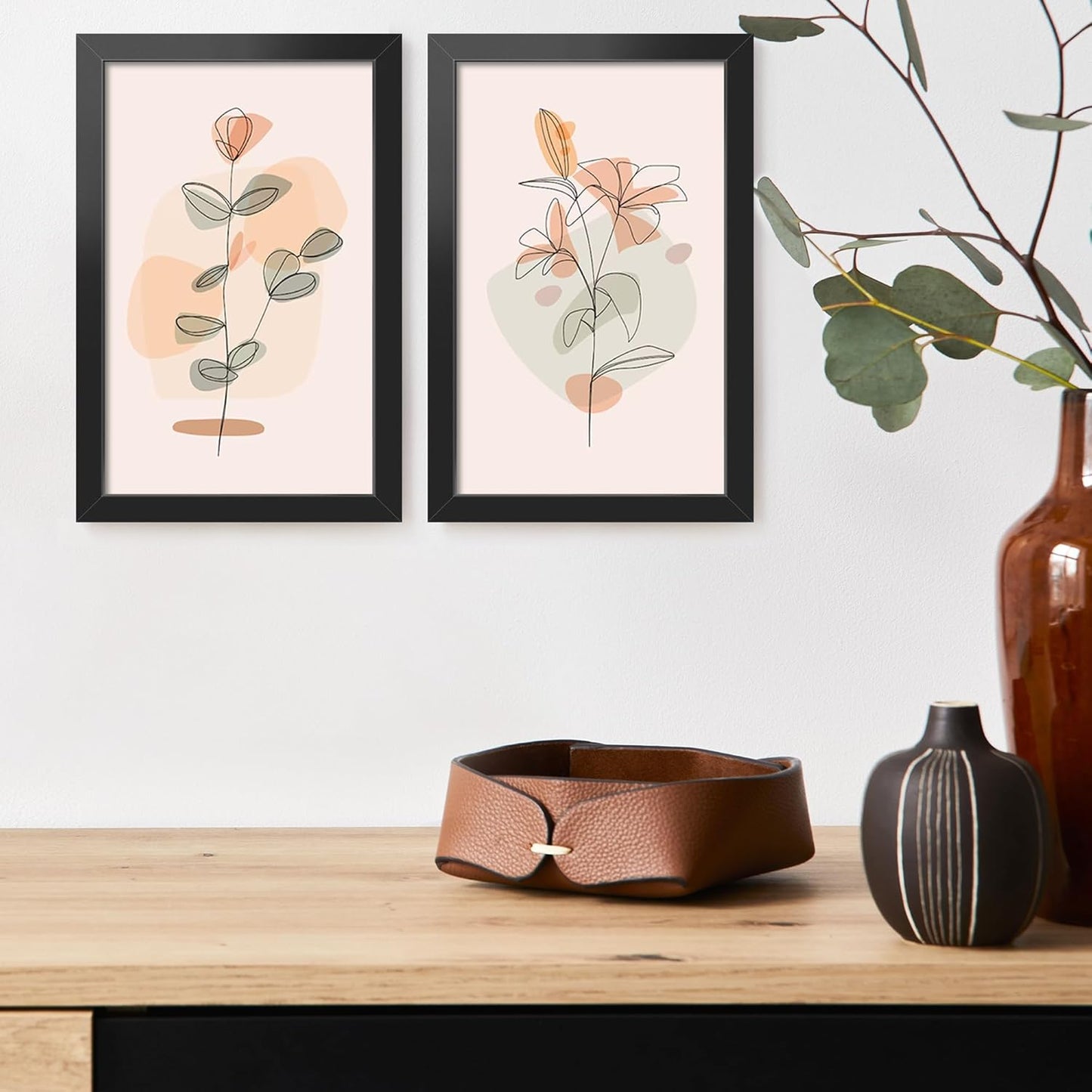 LaVie Home 5.5x8.5 Picture Frame - Classic Black Frame with HD Plexiglas for Wall Display | Vertical & Horizontal Use