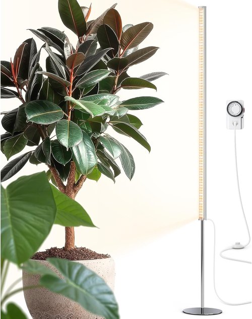 Barrina T1S Grow Light - 65W Full Spectrum Indoor Plant Light with Timer & Adjustable Height (5FT-5.6FT)