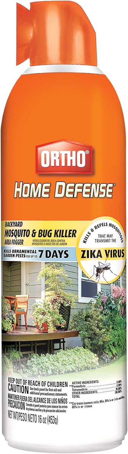 Ortho Home Defense Mosquito & Bug Killer Fogger - 16 oz. Effective Against Flies, Wasps & More