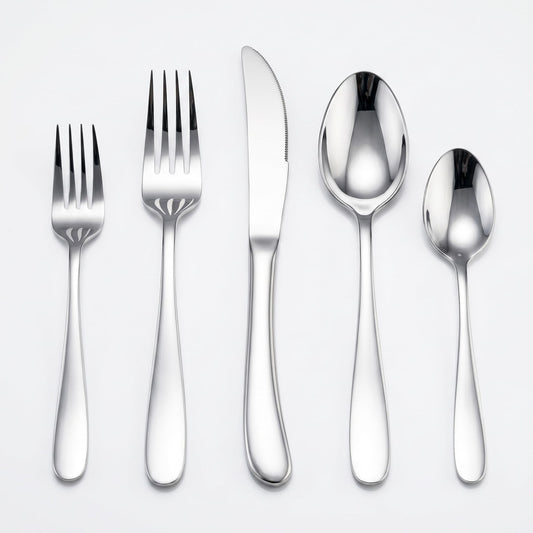 HaWare Silverware Set for 4, 20-Piece Heavy Duty Stainless Steel Flatware Utensils, Food Grade Cutlery Set Including Knife Fork and Spoon, Modern Tableware for Home and Restaurant, Dishwasher Safe