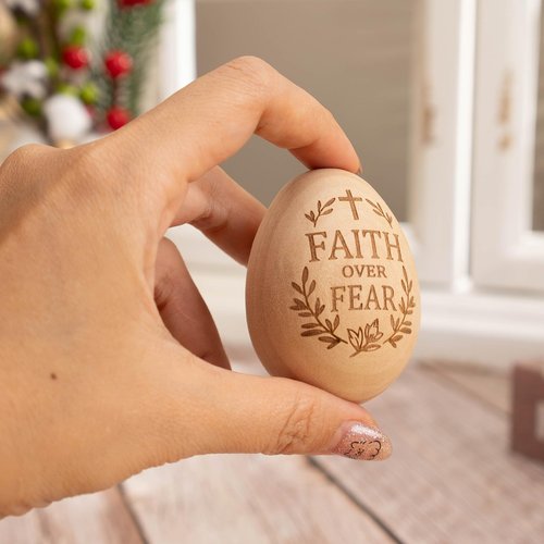 He Is Risen Easter Decor – Religious Easter Cross Decoration for Home, Catholic Easterr Gift and Catholic Gifts, Christian Religious Easter Decorations, Easterr Basket Stuffers and Small Tree Ornament