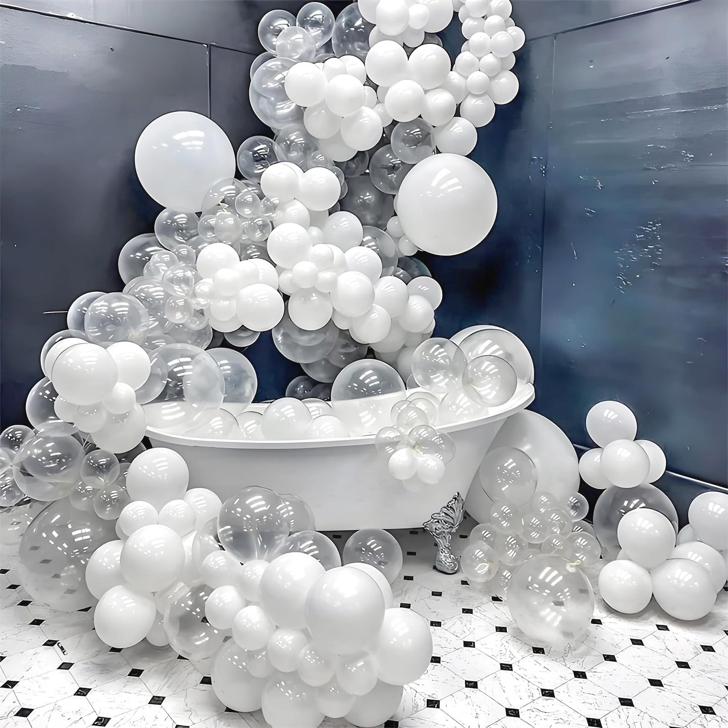 Clear Balloons 12 inch, Transparent Latex Balloons 50pcs Party Balloon for Baby Shower Wedding Bridal Shower Birthday Party Decorations