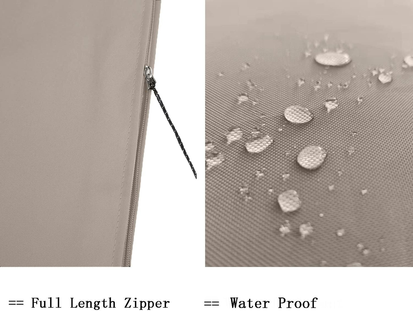 Regine Switzerland Waterproof Patio Umbrella Cover - Durable Zippered Design for 6ft to 9ft Umbrellas