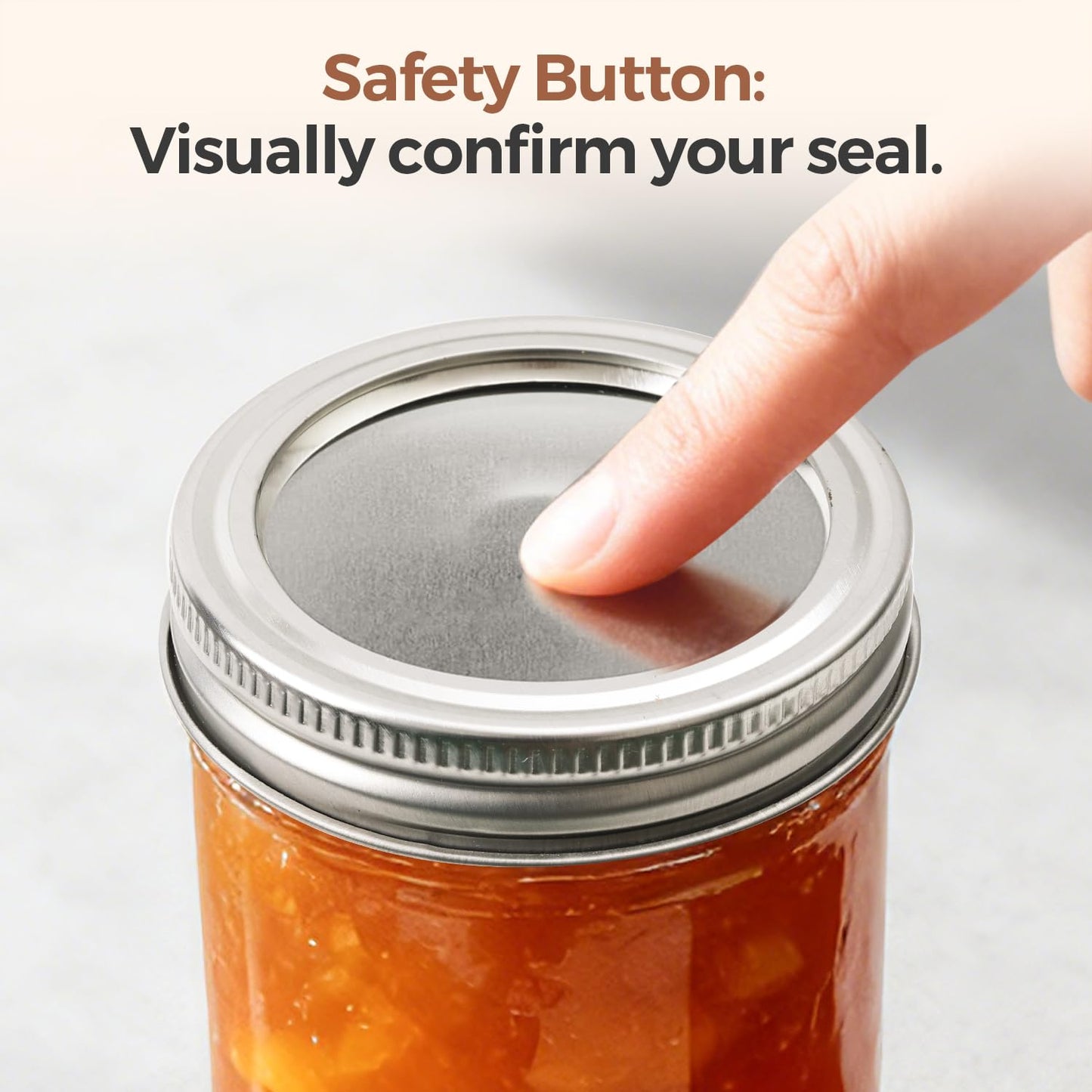 ComSaf Regular Mouth Mason Jar 36 Lids and 12 Rings, Canning Lids and Bands, Ideal for Hot Water Bath, Pressure Canning, Compatible with Electric Vacuum Sealer, Pickling, Jam Making, Canning Supplies