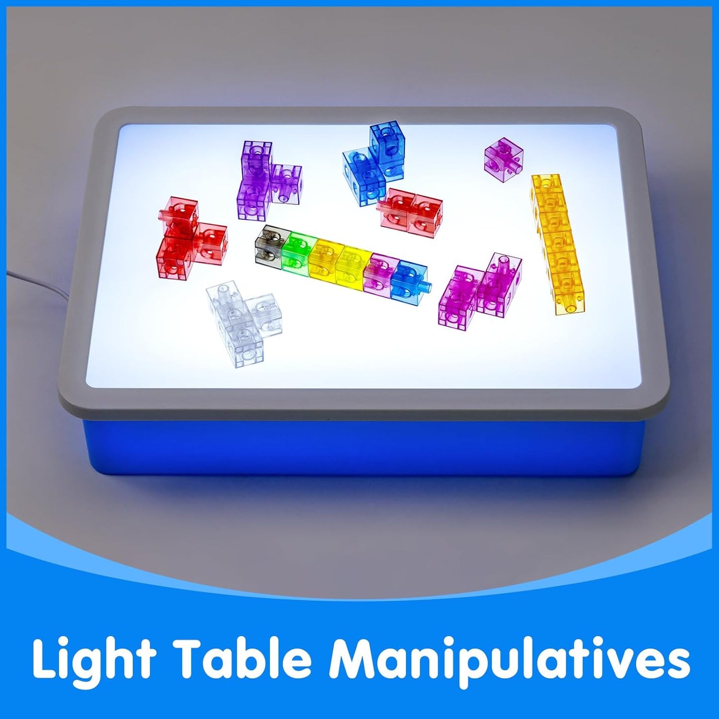 Skiennix Translucent Linking Cubes - Engaging Math Toy for Early Learning & Creative Play