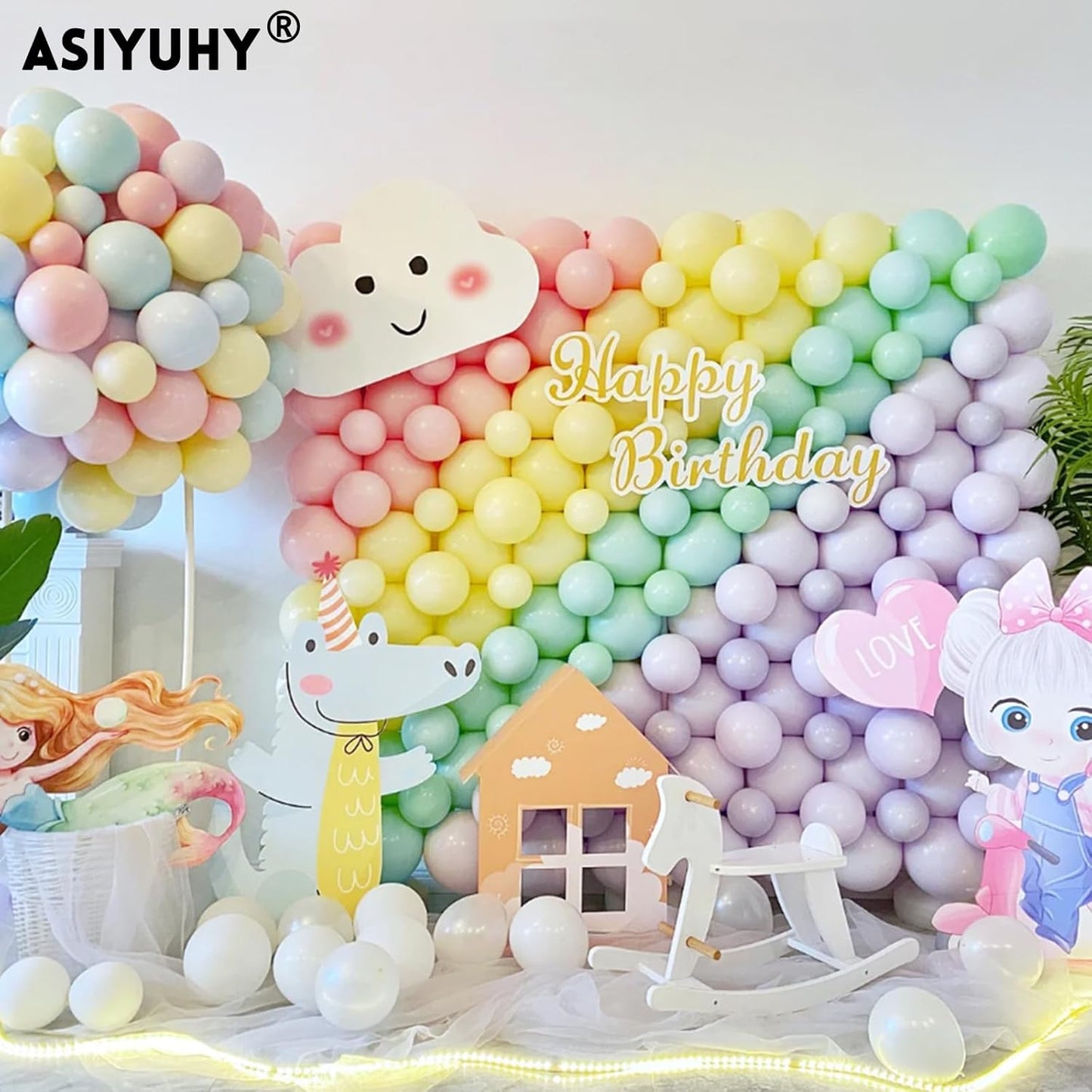 Pastel Balloons 100 Pack - 12 Inch Latex Party Balloons for Birthday, Baby Shower & Wedding Decor