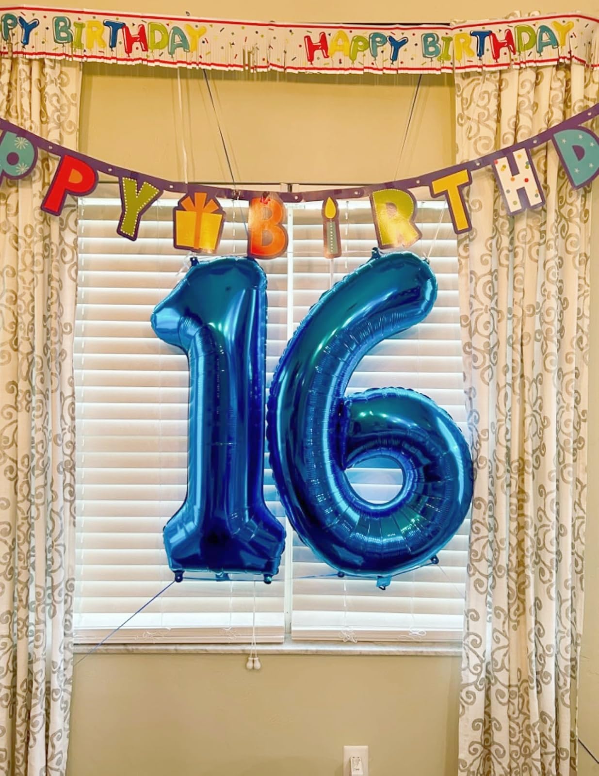 Number Balloons 40 Inch 1 Balloon for Birthday Party, Blue One Balloons Foil Number 1 Ballon for 1, 10, 11, 100 Celebration, Boy and Girl Birthday, Baby Shower, Anniversary Decor
