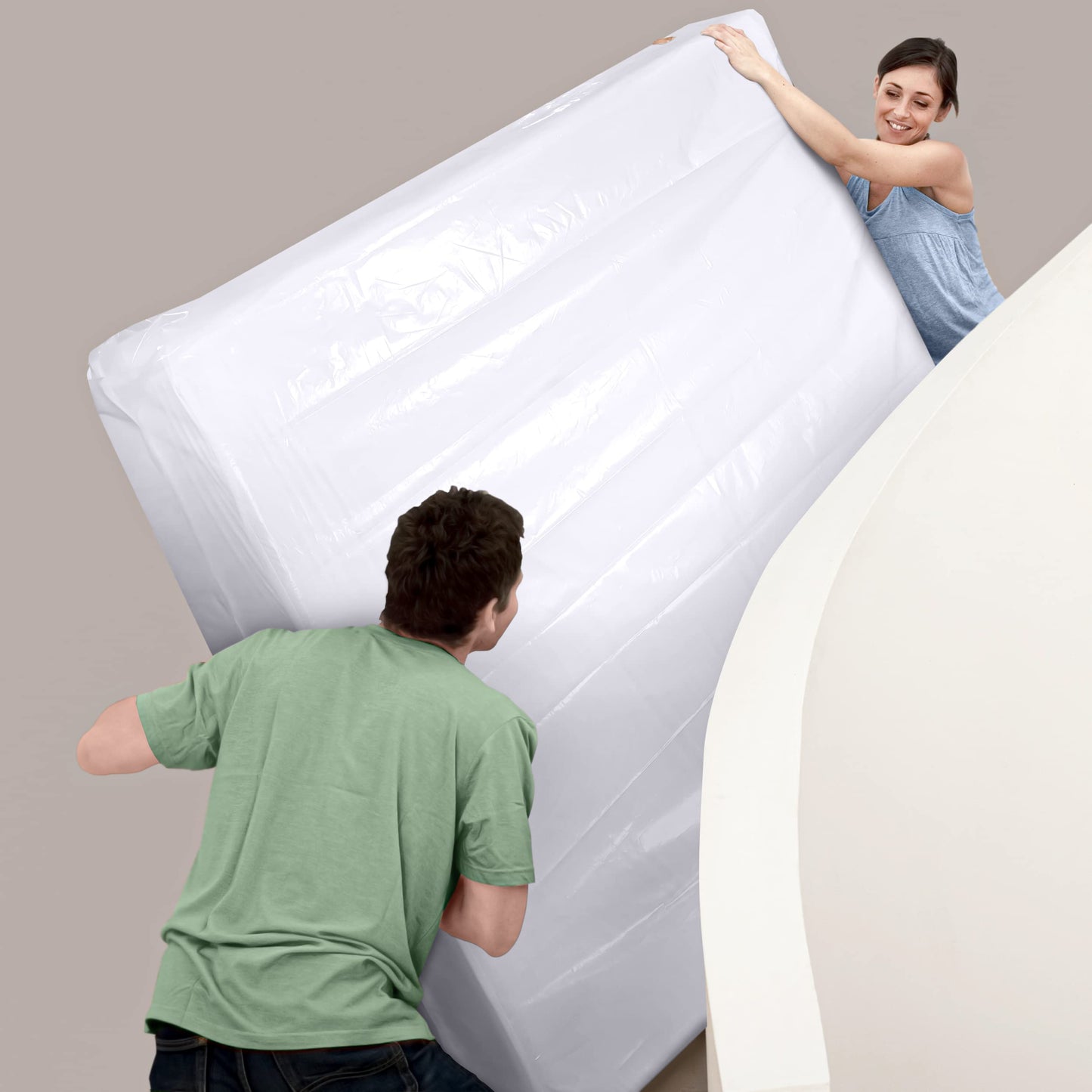 Utopia Home Full Size Mattress Cover for Moving, 4 Mil Heavy Duty Plastic Mattress Bag for Disposal, Mattress Encasement Fits Mattresses up to 14 Inches, Mattress Bags for Moving