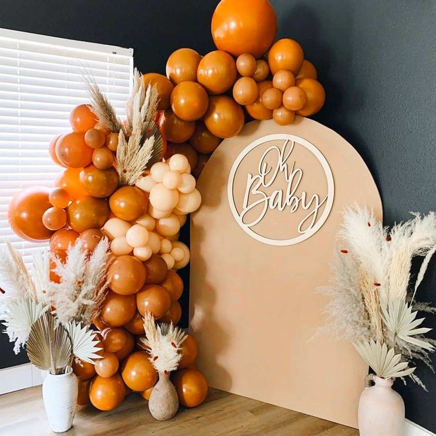 PartyWoo Burnt Orange Balloons - 100pcs 12 Inch Terracotta Rust Fall Decor | Boho Balloon Arch Kit for Weddings & Events