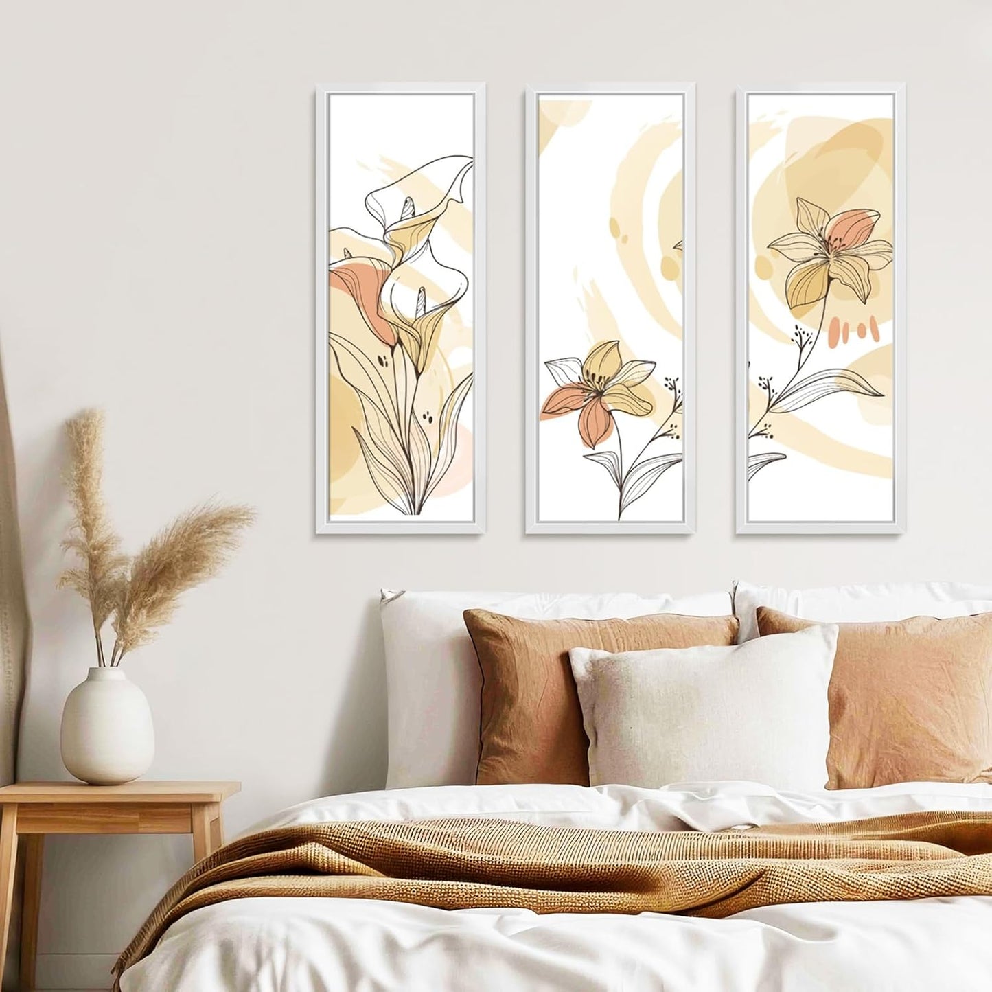 LaVie Home 8x24 Picture Frame - Classic White Wall Display Frame with HD Plexiglas | Vertical & Horizontal Use