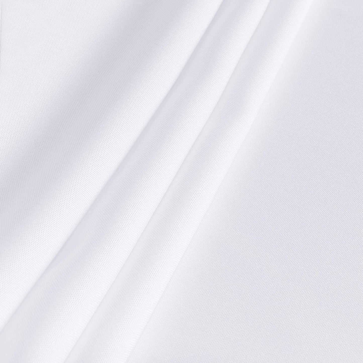 sancua Rectangle Tablecloth - 70 x 108 Inch - Stain and Wrinkle Resistant Washable Polyester Table Cloth, Decorative Fabric Table Cover for Dining Tables, Buffet Parties and Camping, White