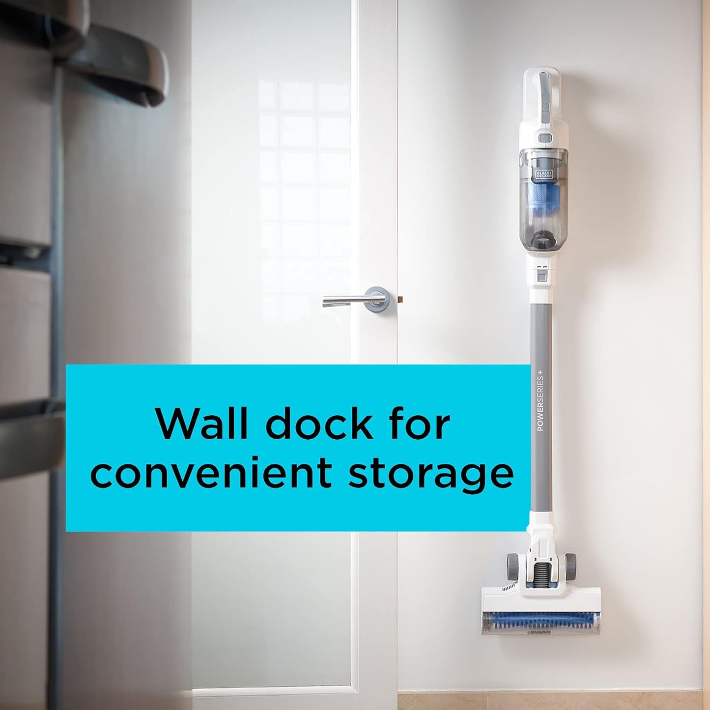 BLACK+DECKER 16V MAX Cordless Stick Vacuum - Lightweight, Multi-Surface, LED Lights, White