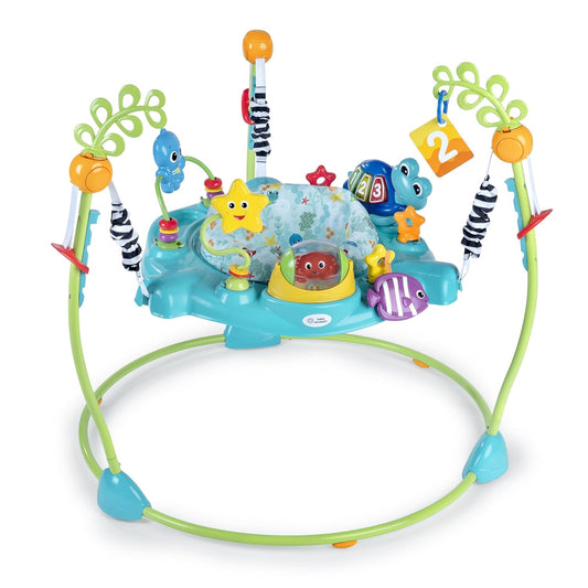 Baby Einstein Ocean Explorers 2-in-1 Activity Jumper & Floor Toy - Max Weight 25 lbs, Ages 6+ Months