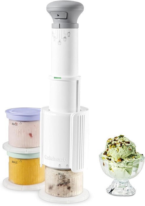 Cuisinart FastFreeze 5-in-1 Frozen Dessert Maker - Ice Cream, Sorbet, Milkshakes & More | Compact & Easy to Use