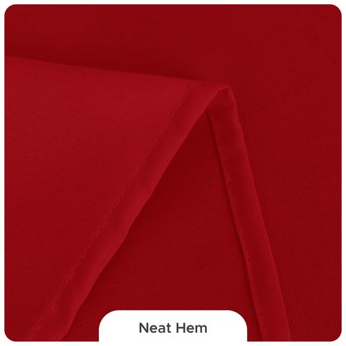 Fitable 8 Pack Round Tablecloths: Stain Resistant Wrinkle Free Circle Table Clothes, Washable Reusable Polyester Table Covers for Wedding Party Birthday Banquet Reception(Red, 84 Inch)