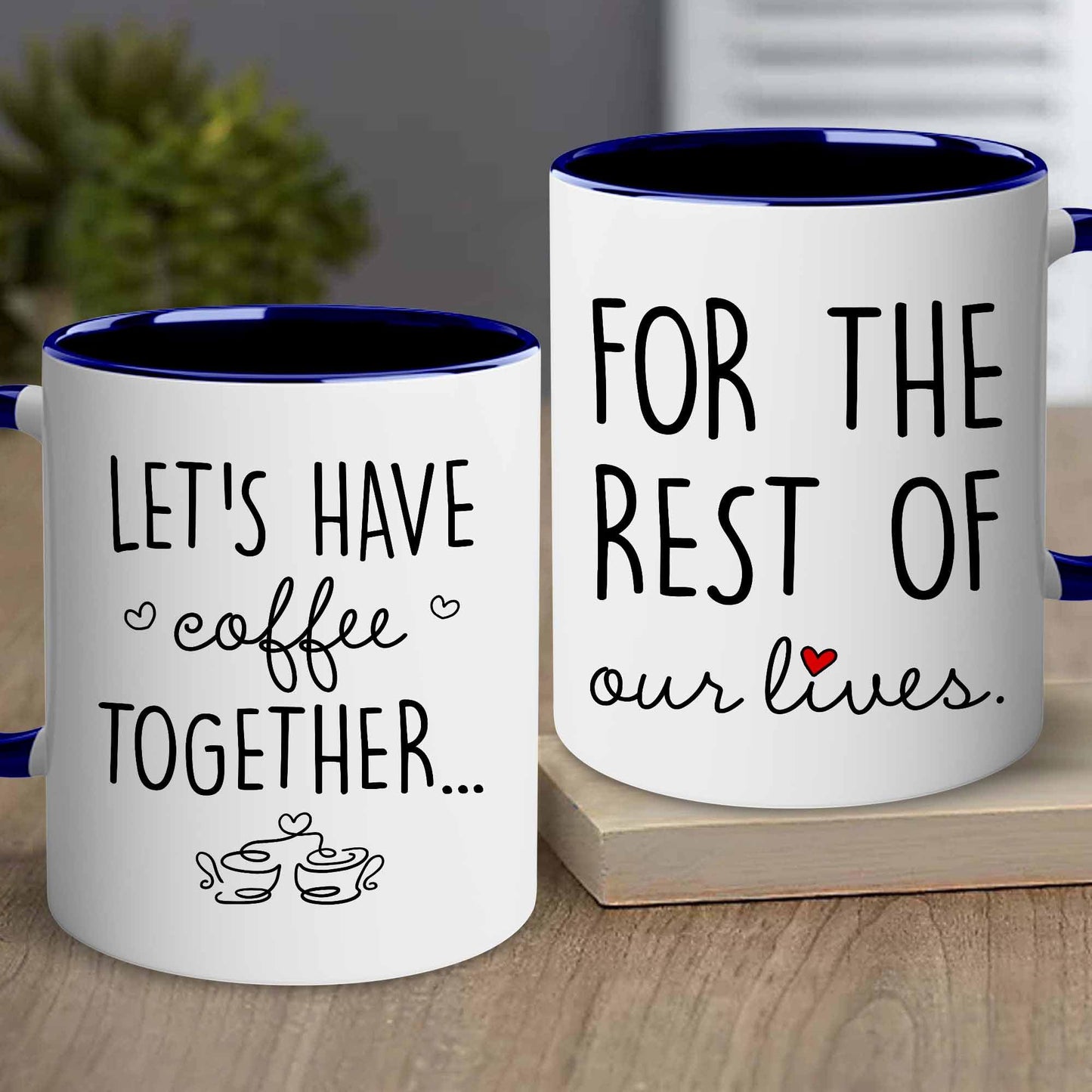 BSQUIELE Valentine Gift For Couple - Couple Mug Set - Valentine Gift Set For Wife, Husband, Mom, Dad - Bridal Shower, Engaged, Valentine, Wedding, Birthday Gifts For Bride, Groom, Mr, Mrs, Him, Her