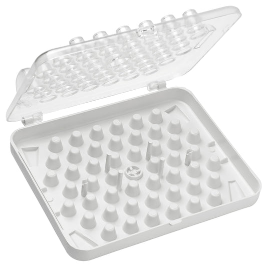Ateco 8783 Tube Storage Box, 52-Compartments for Small Decorating Tubes
