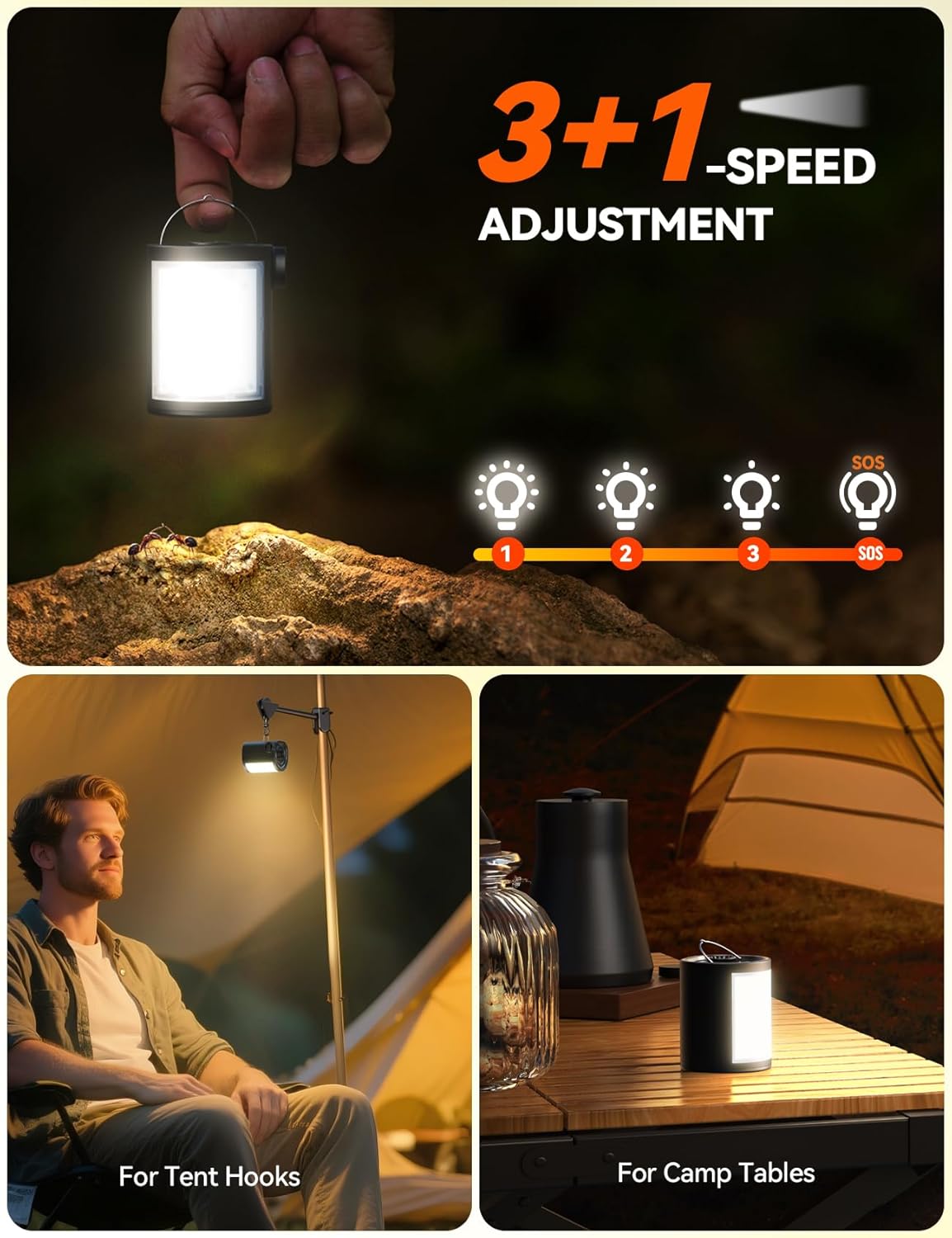 JOYROOM Portable Air Pump - 3600 mAh Battery & Camping Light | Ultra-Fast 4.8kPa Electric Inflator