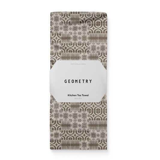 GEOMETRY Spring Kitchen Towels - Quick Dry Microfiber Cloth Spring & Summer Dish Towels for Kitchen Drying - Premium Quick Dry Towel - Sandy, 18" x 30" - 1-Pack