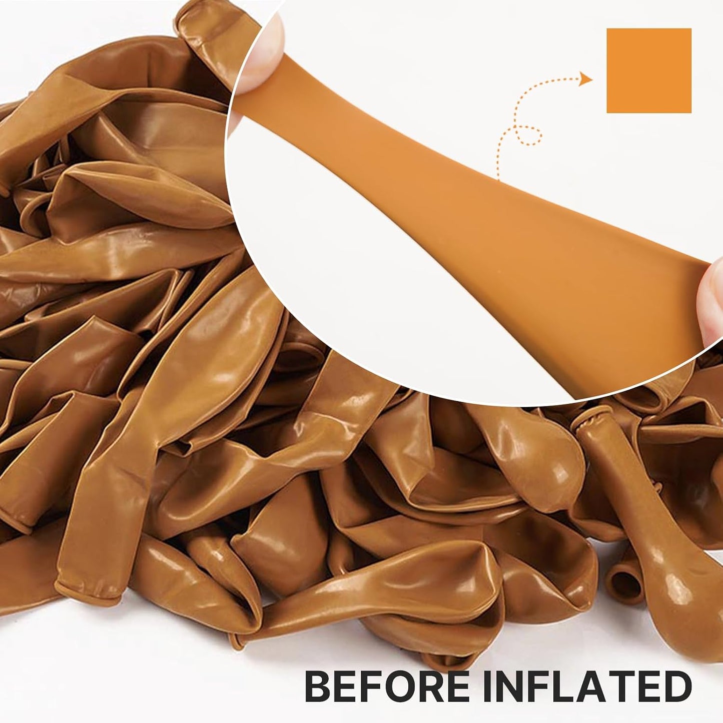 PartyWoo Burnt Orange Balloons - 100pcs 12 Inch Terracotta Rust Fall Decor | Boho Balloon Arch Kit for Weddings & Events