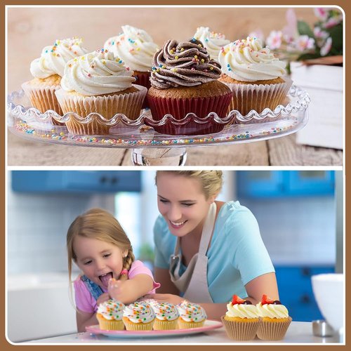 Bake Choice White Cupcake Liners - 500 Pcs Food Grade, Non-Stick & Greaseproof Baking Wrappers