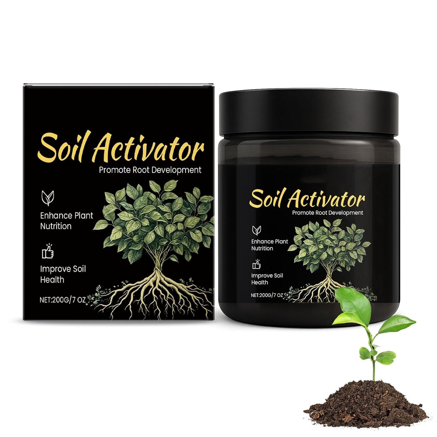 Soil Pro - Organic Soil Activator for Plants | Water Soluble Formula for Nutrient Absorption (1 Pcs)