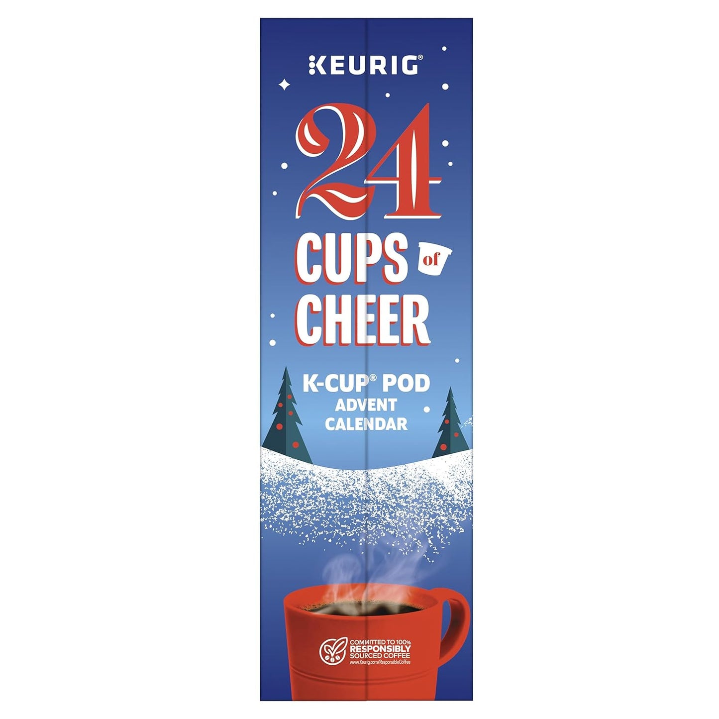 Keurig Advent Calendar - Variety Pack of 24 Single Serve K-Cup Pods for Holiday Enjoyment