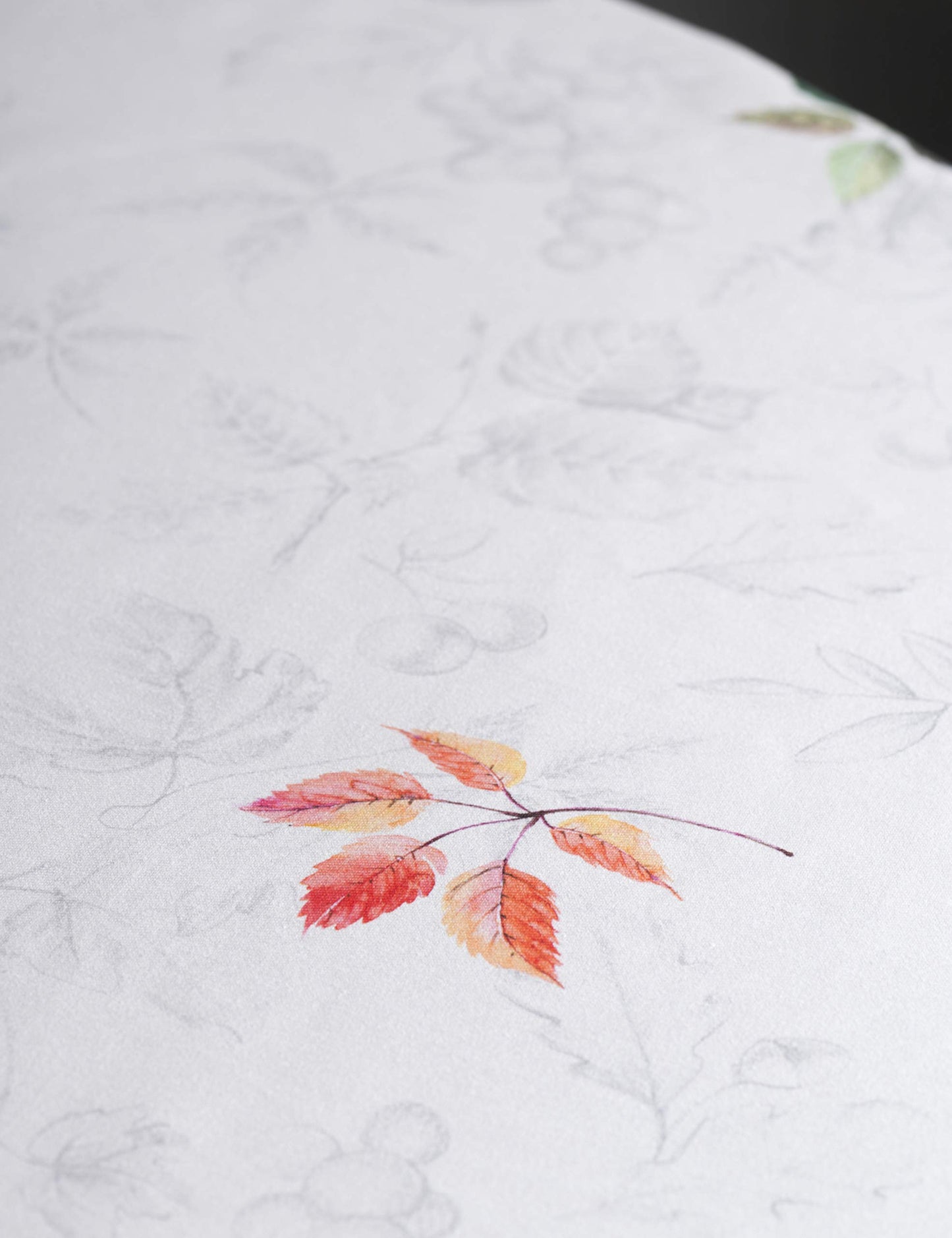 Maison d' Hermine Table Cloth Round Table 100% Cotton 63 Inches Fall Tablecloth Reusable Everyday Use for Thanksgiving Christmas Decorations Dining Farmhouse Party (Fruit D'Hiver)