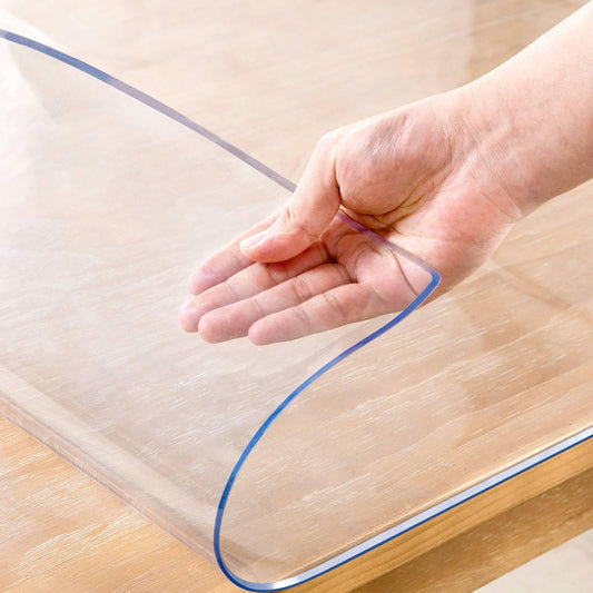 Eisdroma 18 x 72 Inch Clear Table Cover Protector, 2mm Thick Clear Desk Mat, Plastic Table Cover, Vinyl Table Protector, Desk Mats on Top of Desks